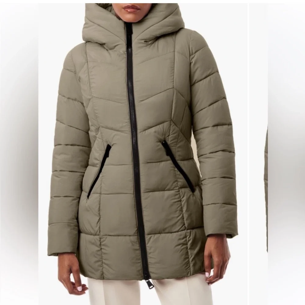BERNARDO BERNARDO LIGHTWEIGHT Hooded water resistant puffer jacket size XL